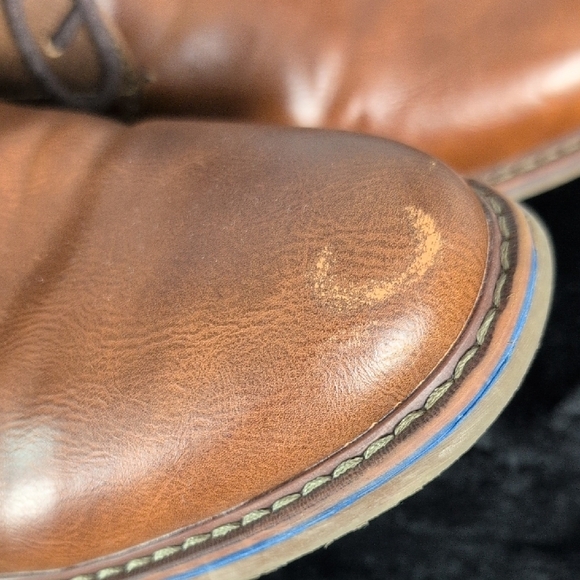 Elegant‎ Brown Leather and Canvas Chukka Boots